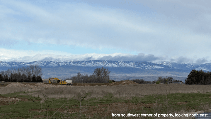 Wide view of purchased land for Refresh Church